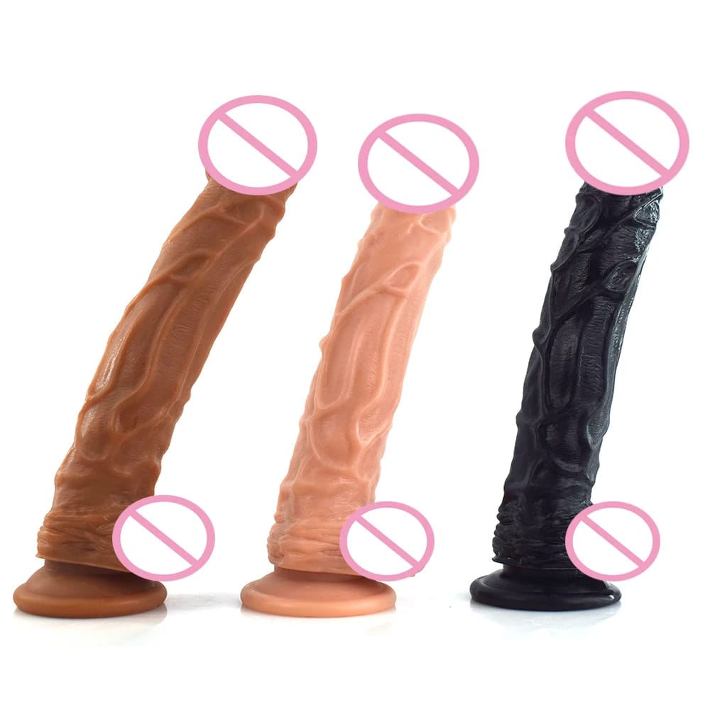 Long Realistic Dildo in Multiple Colors Long Realistic Dildo in Multiple Colors