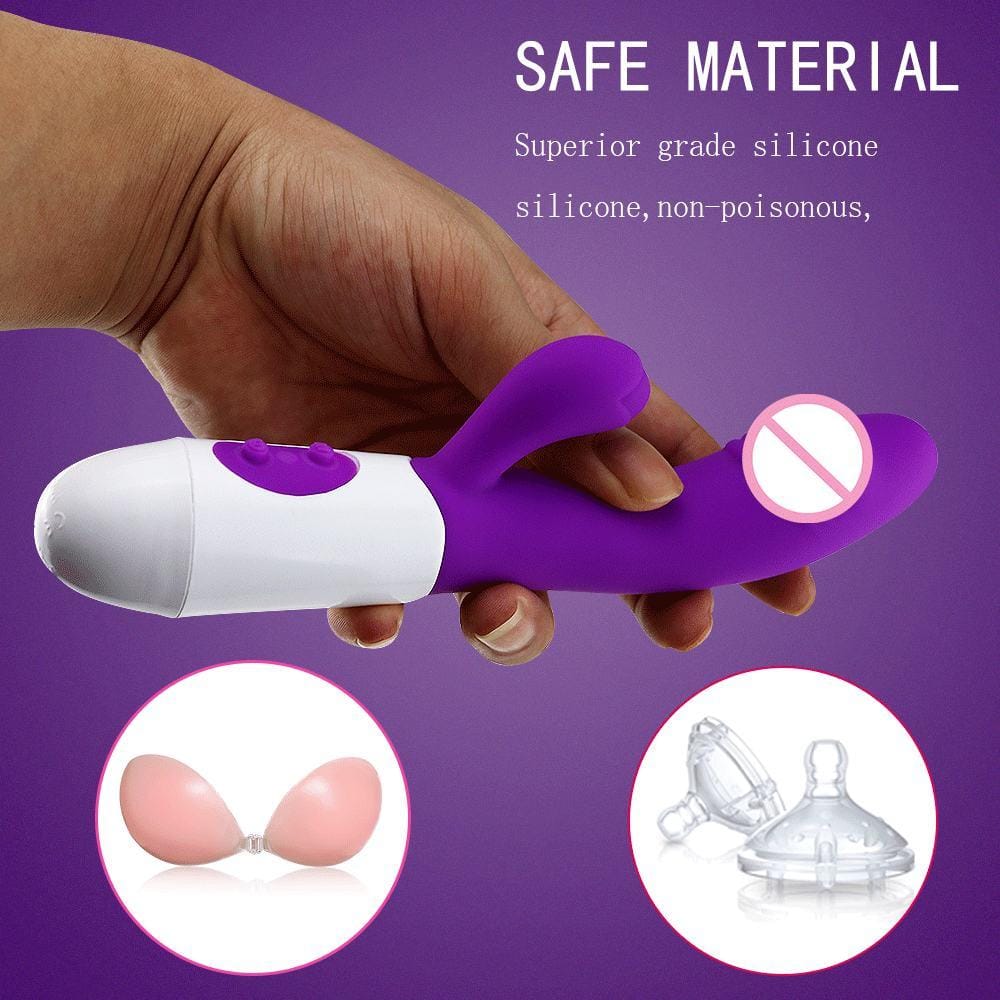 Silicone G-Spot Dildo Rabbit Vibrator Silicone G-Spot Dildo Rabbit Vibrator
