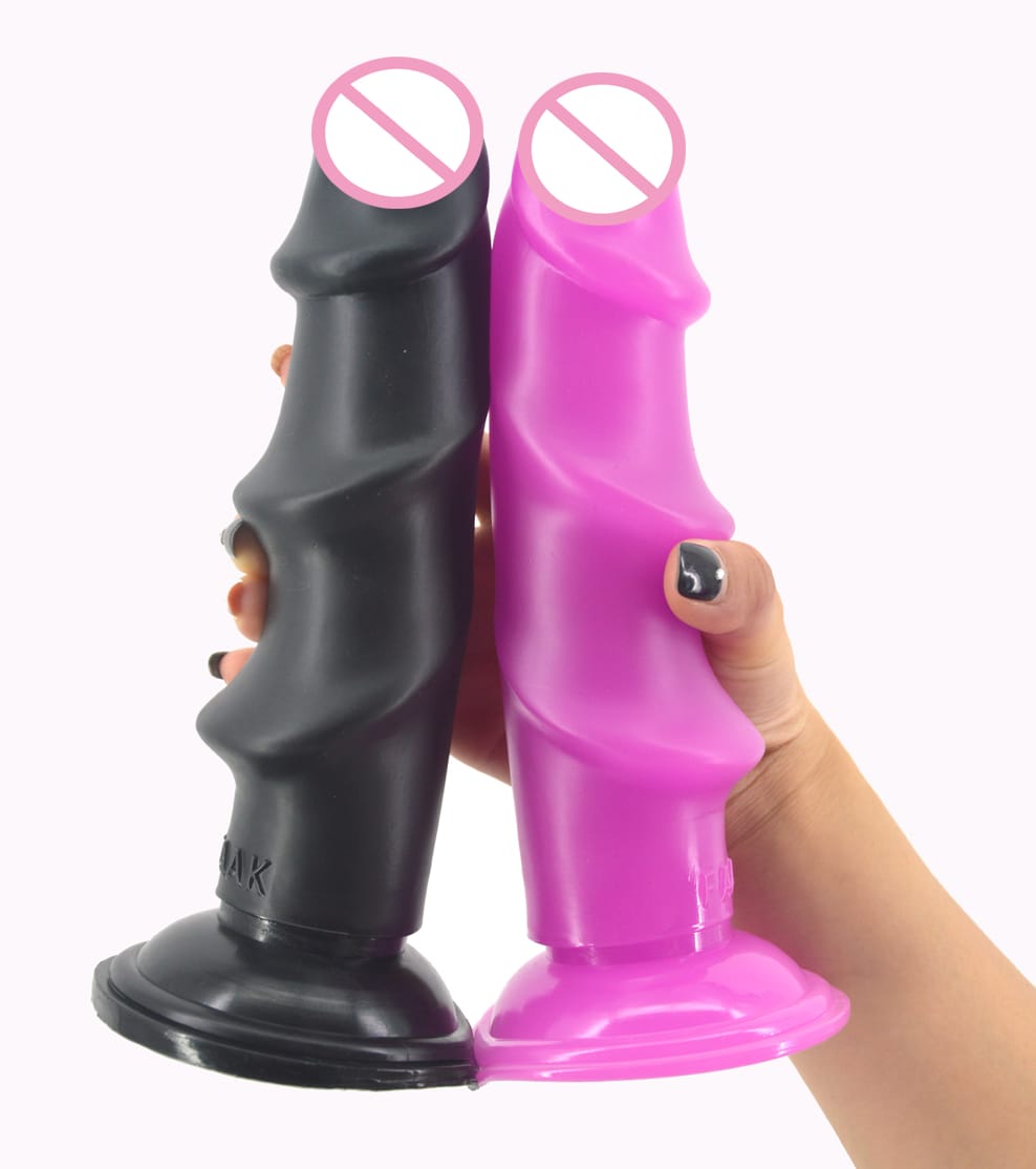 Extra Large Size Ribbed Silicone Dildo