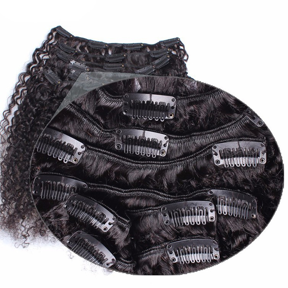 Women's Curly Clip Hair Extensions Set 7 Pcs