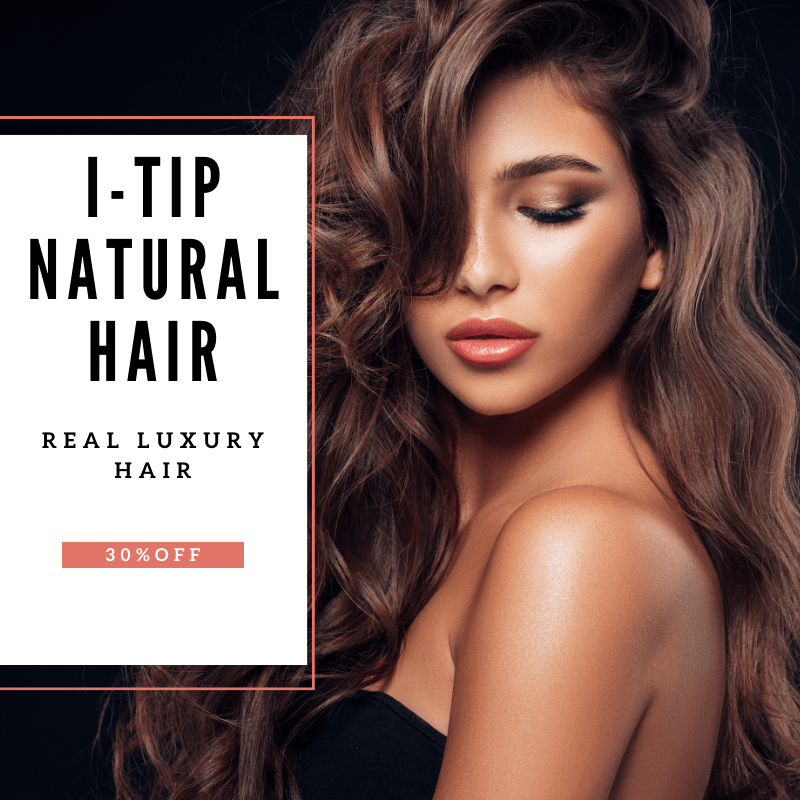 Straight I-tip Human Hair Extensions, Keratin Encapsulated, Brown, Blonde, 12-26 inches, 50 pieces per set
