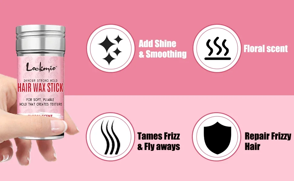 Professional Styling Wax for Women Anti-frizz Pomade Smoothing Broken Back Hair Mud Messy Hairs Control Wax Rod for Natural Wigs Professional Styling Wax for Women Anti-frizz Pomade Smoothing Broken Back Hair Mud Messy Hairs Control Wax Rod for Natural Wigs