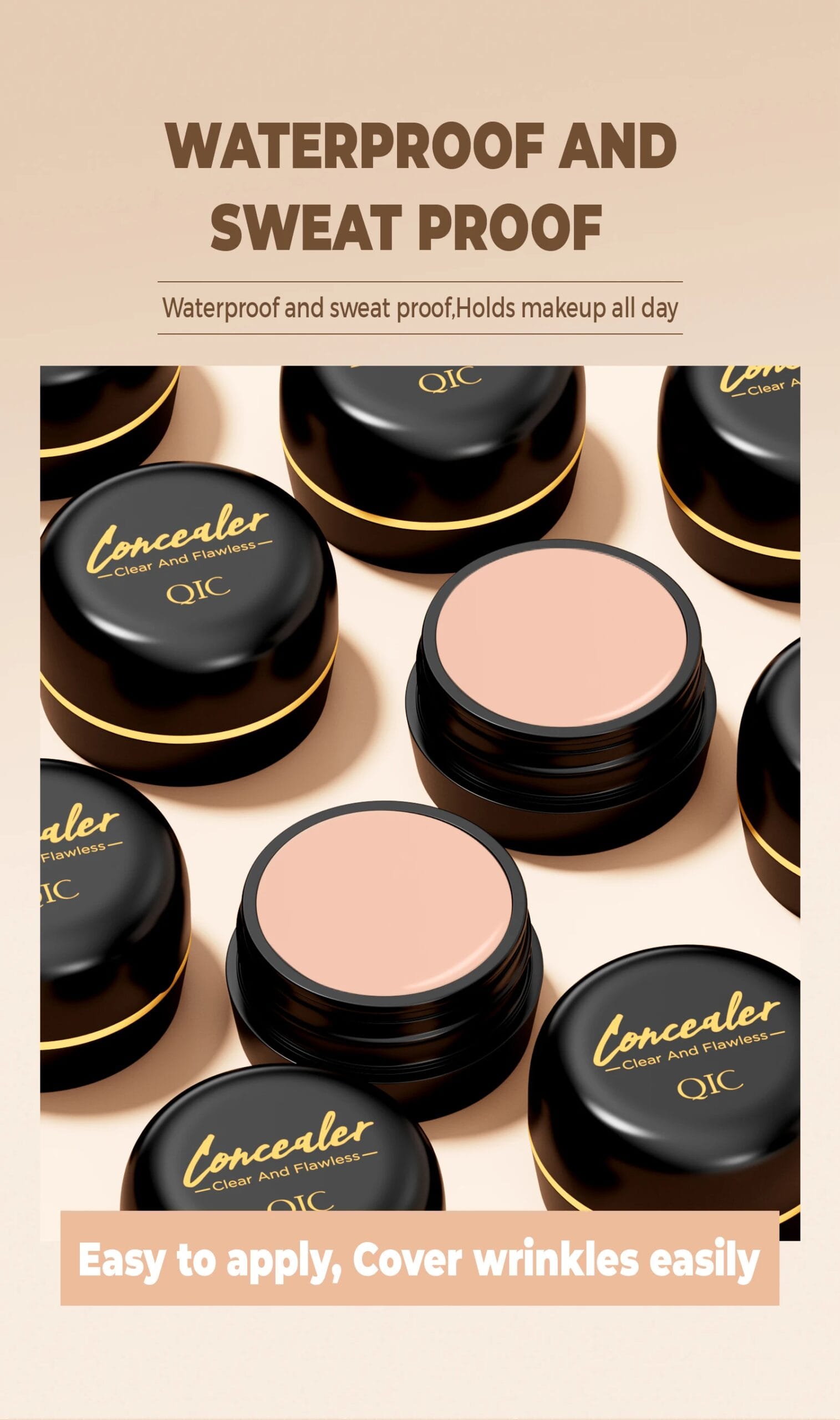 Waterproof Full Coverage Concealer for Tattoos, Scars - Natural Finish Foundation for All Skin Tones & Types Waterproof Full Coverage Concealer for Tattoos, Scars - Natural Finish Foundation for All Skin Tones & Types