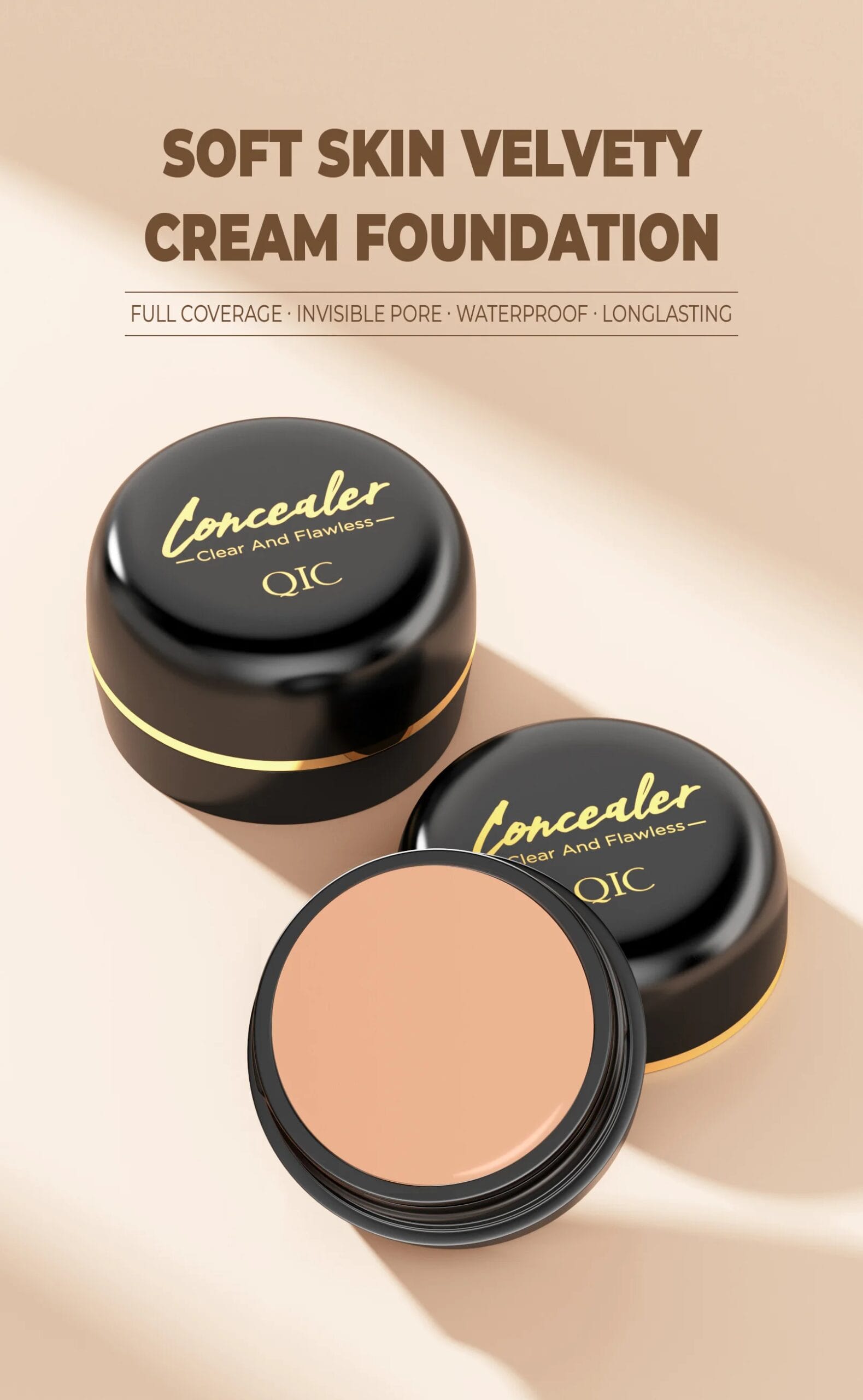 Waterproof Full Coverage Concealer for Tattoos, Scars - Natural Finish Foundation for All Skin Tones & Types Waterproof Full Coverage Concealer for Tattoos, Scars - Natural Finish Foundation for All Skin Tones & Types
