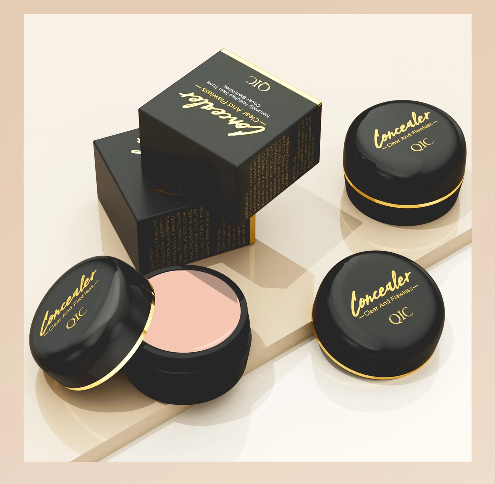 Waterproof Full Coverage Concealer for Tattoos, Scars - Natural Finish Foundation for All Skin Tones & Types Waterproof Full Coverage Concealer for Tattoos, Scars - Natural Finish Foundation for All Skin Tones & Types