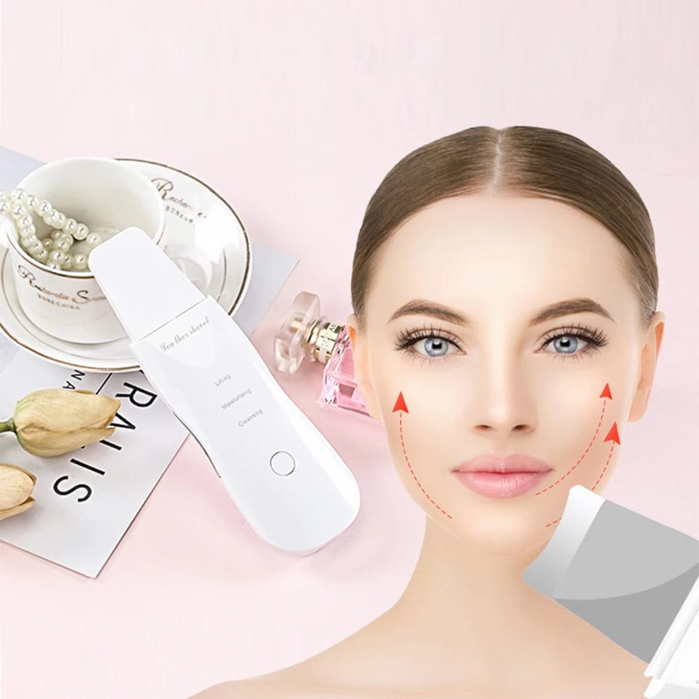 Electric Ultrasonic Skin Scrubber Vibration Face Spatula Peeling Blackhead Remover Facial Lifting Cleansing Ultrasonic Skin Care Electric Ultrasonic Skin Scrubber Vibration Face Spatula Peeling Blackhead Remover Facial Lifting Cleansing Ultrasonic Skin Care