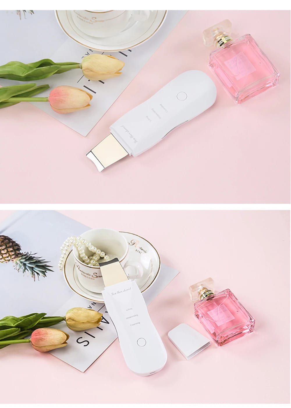 Electric Ultrasonic Skin Scrubber Vibration Face Spatula Peeling Blackhead Remover Facial Lifting Cleansing Ultrasonic Skin Care Electric Ultrasonic Skin Scrubber Vibration Face Spatula Peeling Blackhead Remover Facial Lifting Cleansing Ultrasonic Skin Care