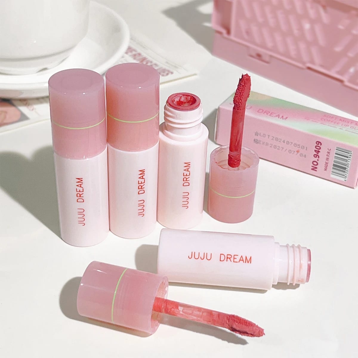 Velvety Matte Lipstick Mist Effect – Milk Coffee Tone, Light and Soft Texture - Image 6