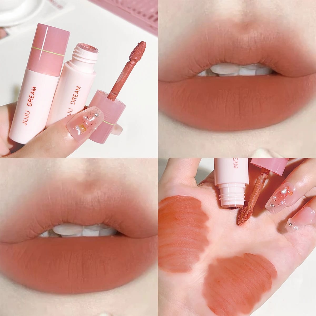 Soft mist milk coffee small milk tube lip glaze air-sensitive white mist velvet matte lip glaze lipstick Soft mist milk coffee small milk tube lip glaze air-sensitive white mist velvet matte lip glaze lipstick
