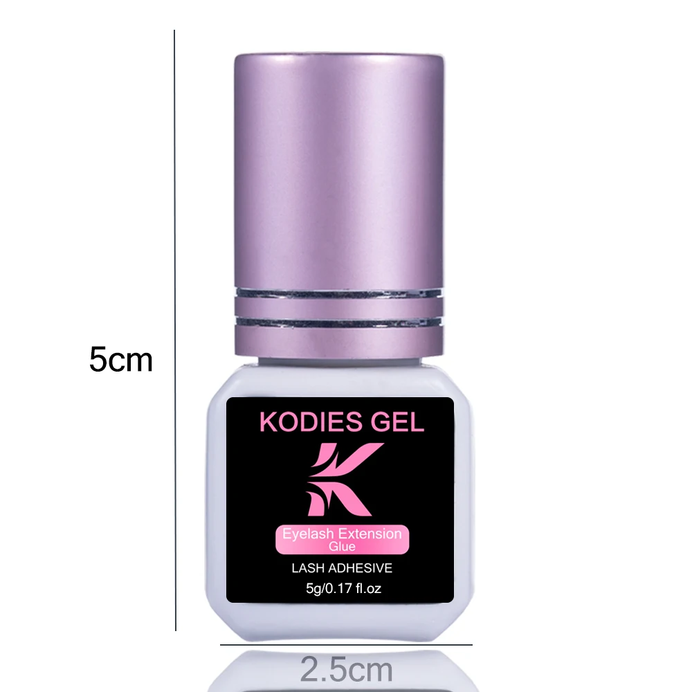 KODIES GEL Extra Strong Eyelash Glue Extension Supplies 5g 0.5 Second Dry Lash Glue for False Eyelash Waterproof Adhesive Lift KODIES GEL Extra Strong Eyelash Glue Extension Supplies 5g 0.5 Second Dry Lash Glue for False Eyelash Waterproof Adhesive Lift