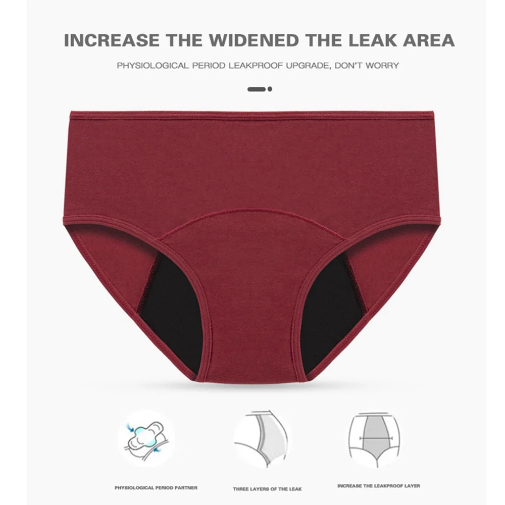 Very Abundant Menstrual Panties Woman Breathable Women's cotton briefs Low Waist Physiological Period Underwear For Women Very Abundant Menstrual Panties Woman Breathable Women's cotton briefs Low Waist Physiological Period Underwear For Women