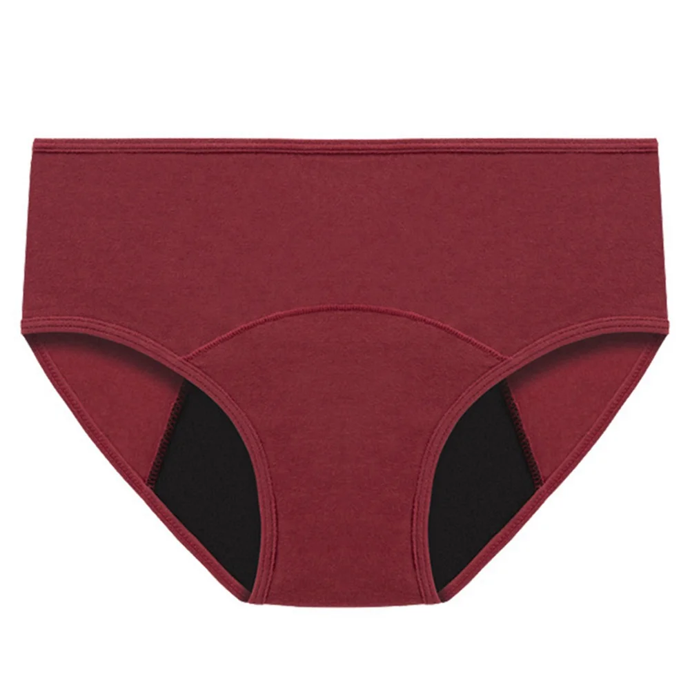Breathable Cotton Menstrual Panties - Low Waist Period Underwear - Image 4