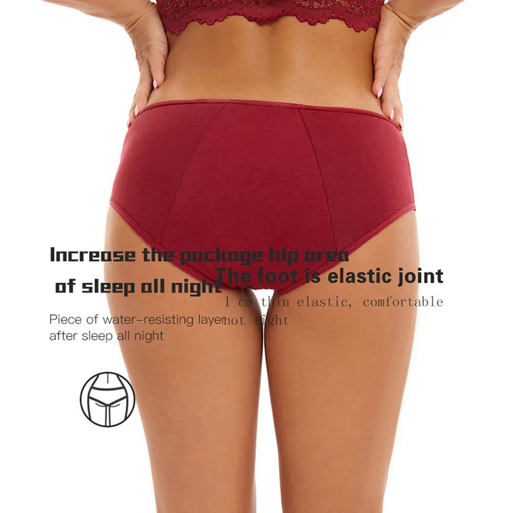 Very Abundant Menstrual Panties Woman Breathable Women's cotton briefs Low Waist Physiological Period Underwear For Women Very Abundant Menstrual Panties Woman Breathable Women's cotton briefs Low Waist Physiological Period Underwear For Women