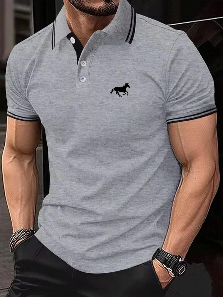 Nueva camiseta clásica de manga corta para hombre, polo de verano, camiseta informal con solapa abotonada, polo informal súper grande S-3XL