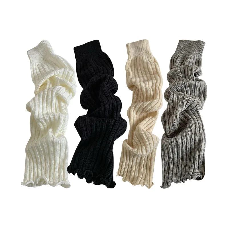 Calentadores de piernas de Lolita japonesa dulce de 57 cm, calentadores de tobillo para mujeres y niñas, calcetines largos góticos Y2K, calcetines finos de punto para cosplay