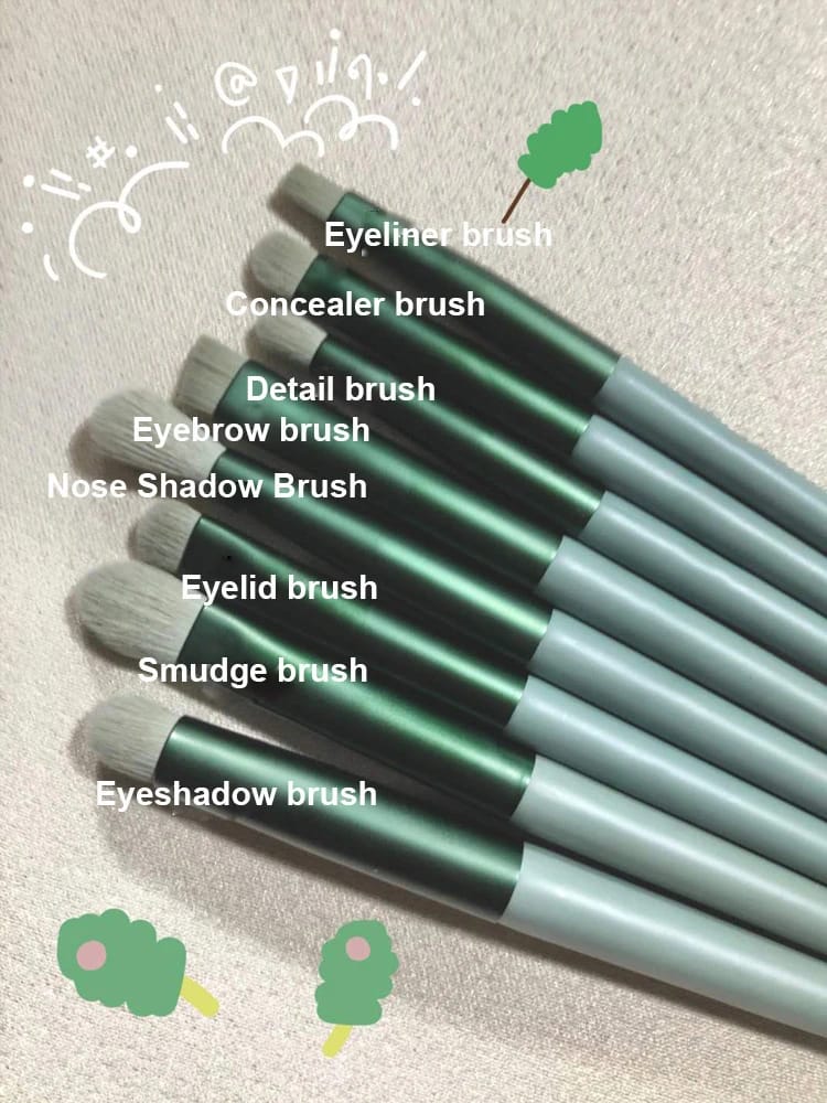 Juego de 13 brochas de maquillaje para mujer, para sombras de ojos, base, brochas cosméticas, sombras de ojos, rubor, herramientas de maquillaje suaves, bolsa