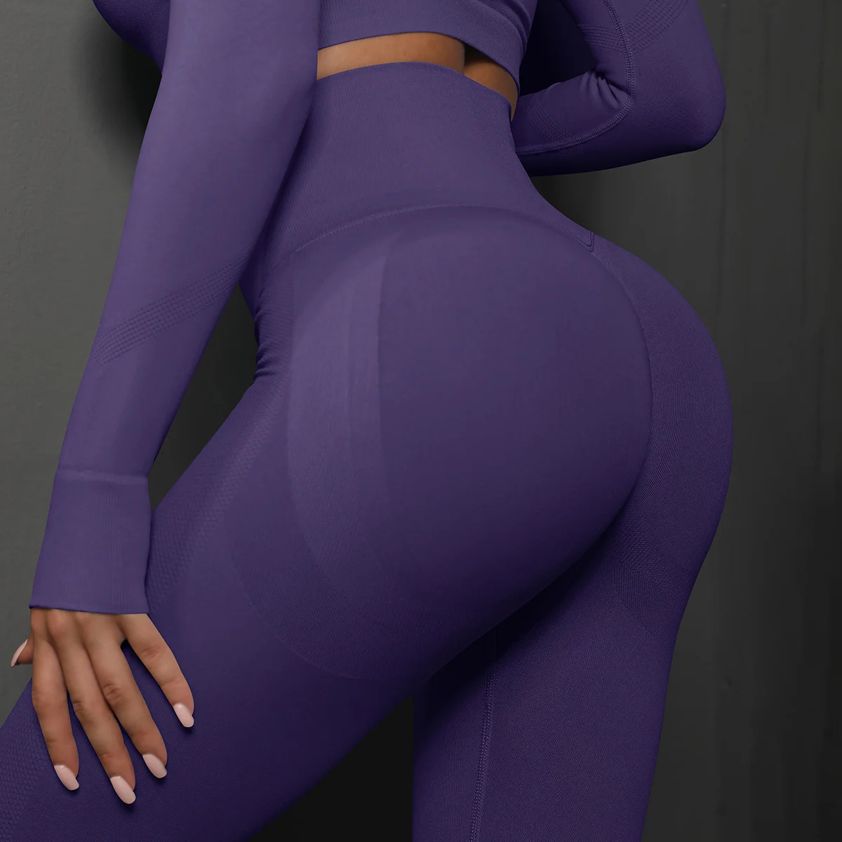 Leggings de yoga de cintura alta para mujer, leggings deportivos sin costuras con efecto push up, pantalones de yoga para correr, levantamiento de cadera, leggings de gimnasio altamente elásticos