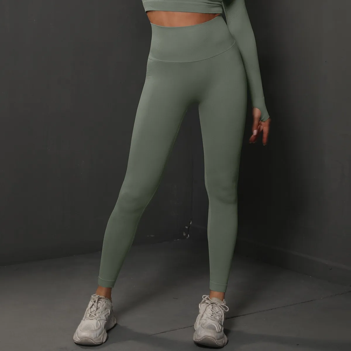 Leggings de yoga de cintura alta para mujer, leggings deportivos sin costuras con efecto push up, pantalones de yoga para correr, levantamiento de cadera, leggings de gimnasio altamente elásticos