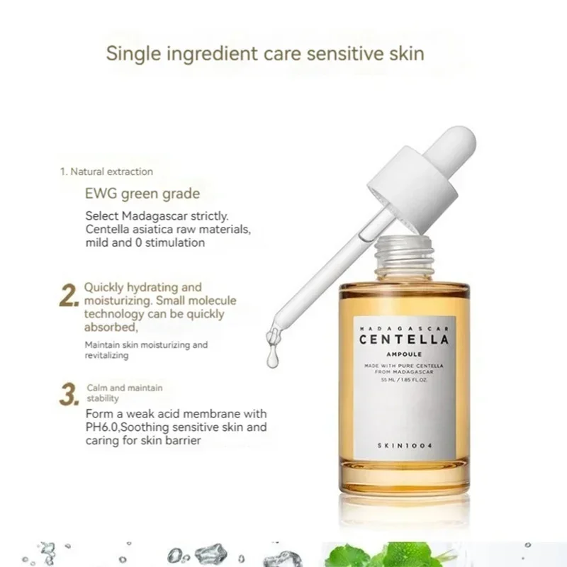 100 ml de esencia de centella asiática, suero facial iluminador, calmante e hidratante, cápsula iluminadora, solución diaria para el cuidado de la piel 100 ml de esencia de centella asiática, suero facial iluminador, calmante e hidratante, cápsula iluminadora, solución diaria para el cuidado de la piel