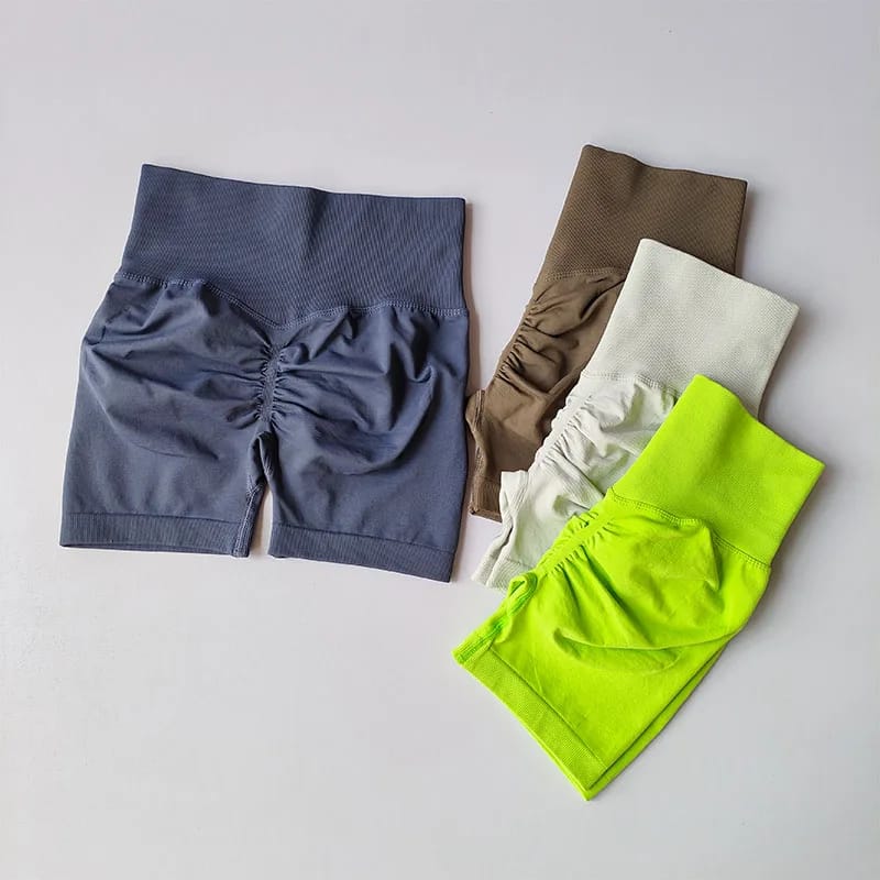 Pantalones cortos deportivos Peach Hip Lifting para mujer, cintura alta y adelgazantes, para correr, secado rápido, pantalones ajustados de tres puntos Pantalones cortos deportivos Peach Hip Lifting para mujer, cintura alta y adelgazantes, para correr, secado rápido, pantalones ajustados de tres puntos