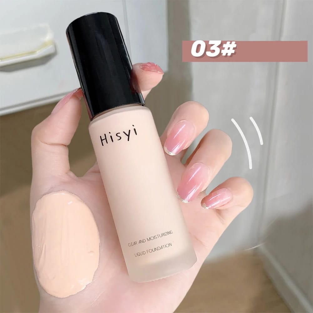 Liquid foundation naturally covers flaws without sticking powder, plain face cream, transparent foundation, conceals blemishes Liquid foundation naturally covers flaws without sticking powder, plain face cream, transparent foundation, conceals blemishes