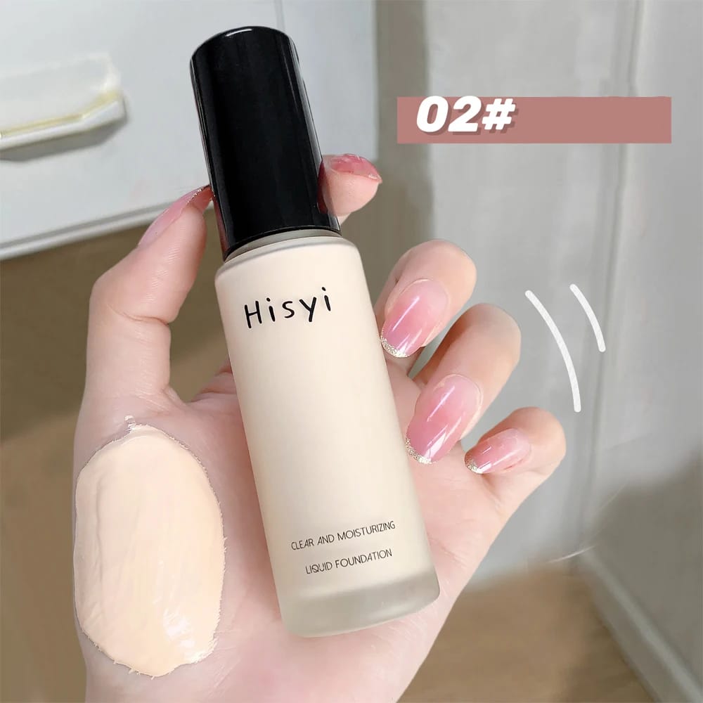 Liquid foundation naturally covers flaws without sticking powder, plain face cream, transparent foundation, conceals blemishes Liquid foundation naturally covers flaws without sticking powder, plain face cream, transparent foundation, conceals blemishes