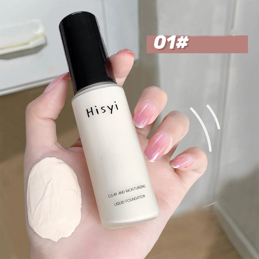 Liquid foundation naturally covers flaws without sticking powder, plain face cream, transparent foundation, conceals blemishes Liquid foundation naturally covers flaws without sticking powder, plain face cream, transparent foundation, conceals blemishes