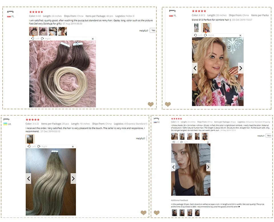 Full Shine Tape In 100% Remy Human Hair Straight Double Sided Blonde Comfortable Silky Natural Tape ins For Women
