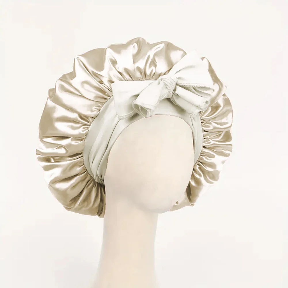 Satin Bonnet Silk Bonnet Adjustable Bonne For Sleeping Hair Bonnet With Tie Band Bonnets For Women Men Satin Bonnet Silk Bonnet Adjustable Bonne For Sleeping Hair Bonnet With Tie Band Bonnets For Women Men