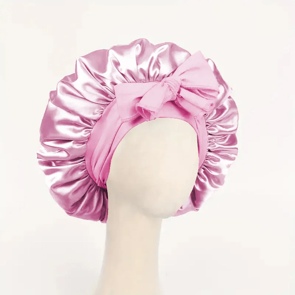 Satin Bonnet Silk Bonnet Adjustable Bonne For Sleeping Hair Bonnet With Tie Band Bonnets For Women Men Satin Bonnet Silk Bonnet Adjustable Bonne For Sleeping Hair Bonnet With Tie Band Bonnets For Women Men